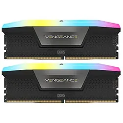 Memória RAM Corsair Vengeance RGB DDR5 48GB (2x24GB) 5600 MT/s - Preto (CMH48GX5M2B5600C40)