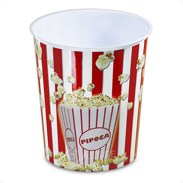 Balde De Pipoca Gigante 7 Litros Cinema Netflix Vermelho