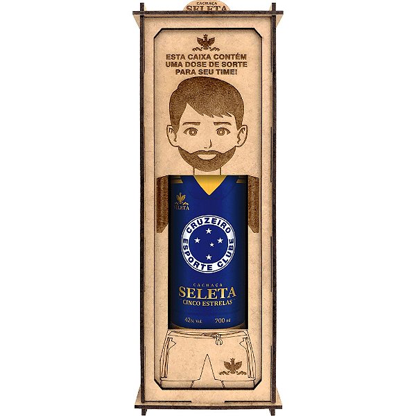 Kit Cachaça Seleta Torcedor Cruzeiro