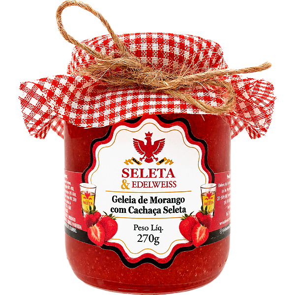 Geleia de Morango com Cachaça Seleta 270 G