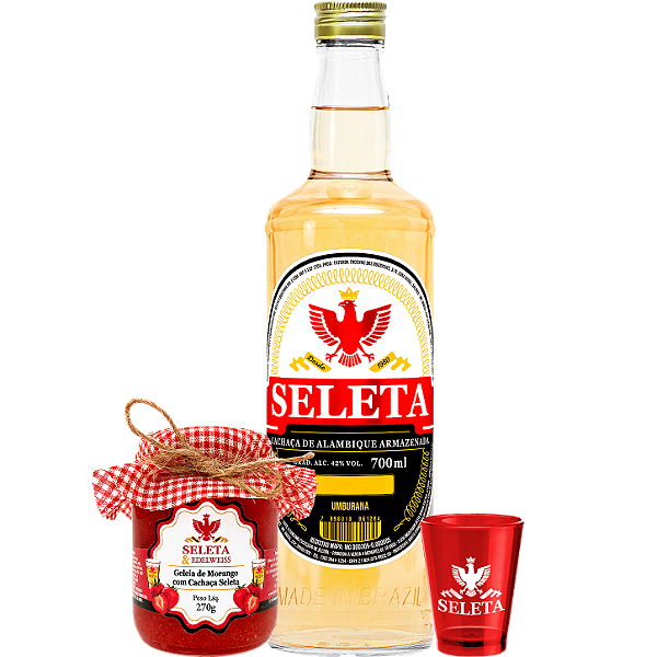 Kit Cachaça Shot e Geleia
