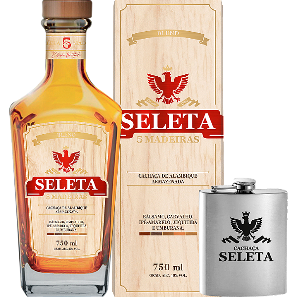 Kit Cachaça e Cantil