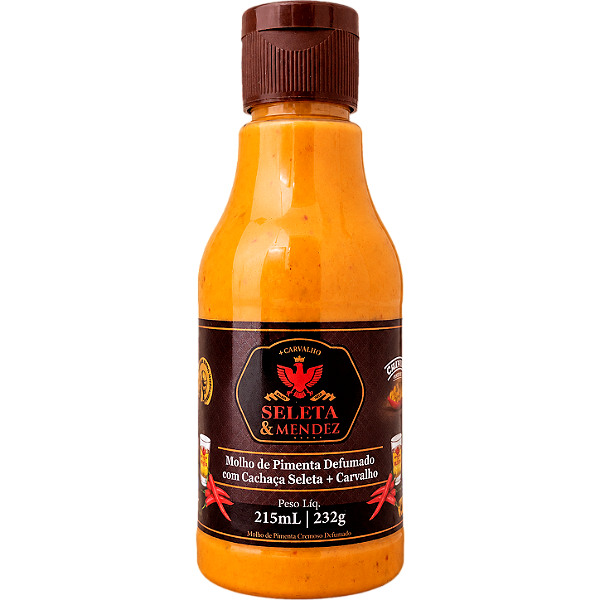 Molho de Pimenta Defumado com Cachaça Seleta + Carvalho 232 G