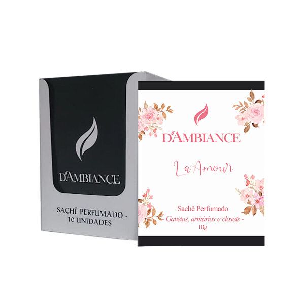 Sachê Perfumado LA AMOUR 10g - Caixa com 10 unidades