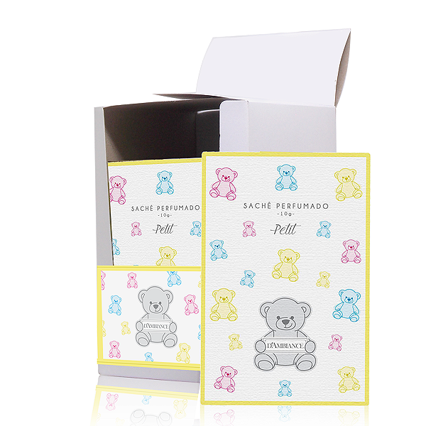 SACHÊ PERFUMADO LINHA BABY 10G - CAIXA COM 20 UNIDADES