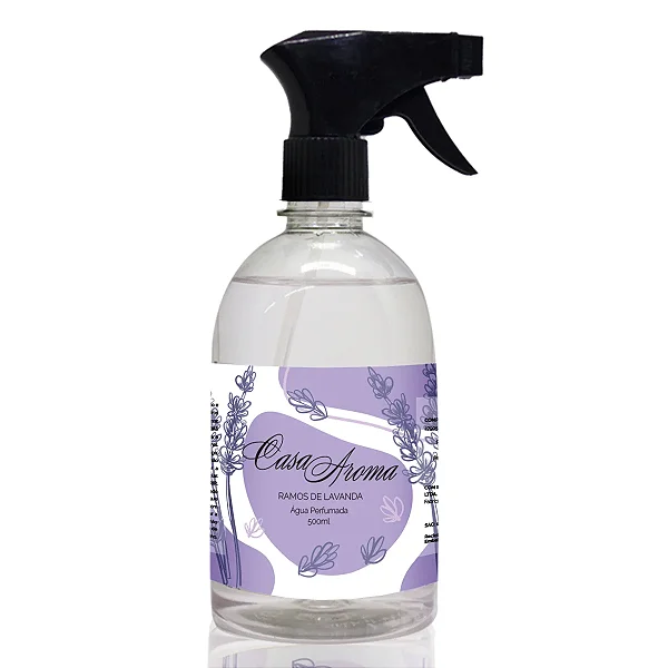 Água Perfumada para Tecidos CASA AROMA - Ramos de Lavanda 500ml