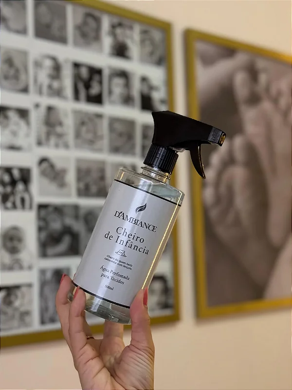 Água Perfumada para Tecidos 500ML Edição Especial Dia das Mães - Cheiro de Infância