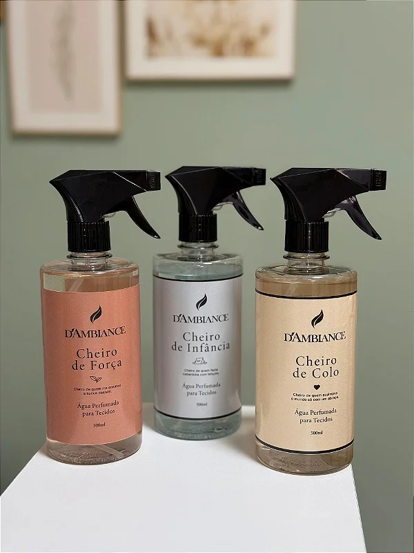 Kit Água Perfumada para Tecidos 500ML Edição Especial Dia das Mães