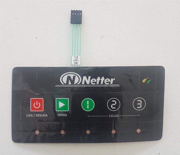 Teclado Lavadora de Louças Netter 3 Ciclos NT-2103T, NT-3003T e NT-5003T