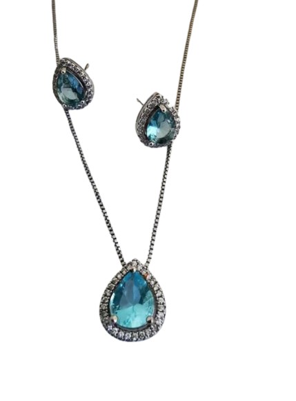 Conjunto gotinha contorno zircônias