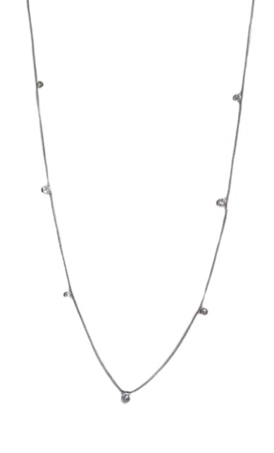 Colar longo pontos de zircônias