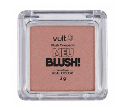 BLUSH COMPACTO MEU BLUSH! GOLDEN PEROLADO VULT