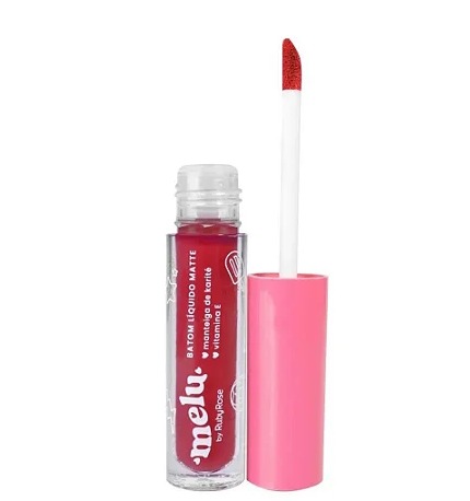 BATOM LÍQUIDO MATTE RED VELVET MELU RUBY ROSE