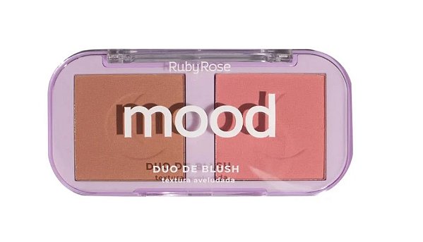 DUO DE BLUSH MOOD CORES MB03 E MB04 RUBY ROSE