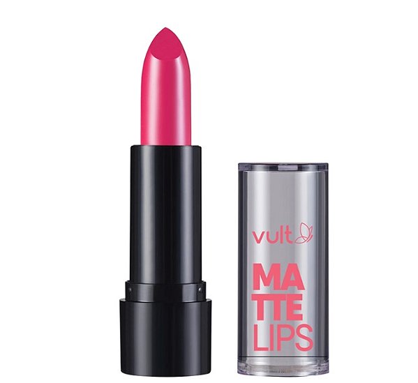 BATOM EM BALA MATTE LIPS ROSA FUCSIA VULT