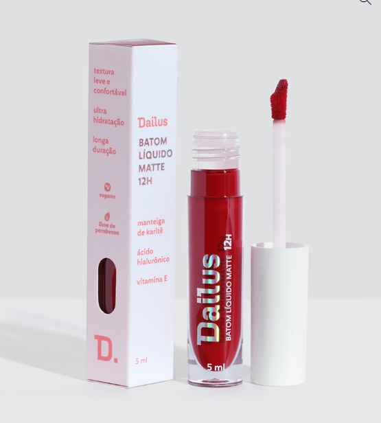 BATOM LÍQUIDO MATTE 12H RUBI DAILUS