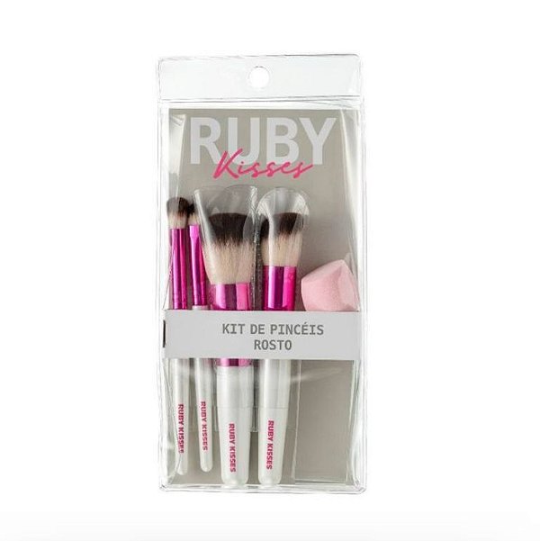 KIT DE PINCEIS ROSTO - RUBY KISSES