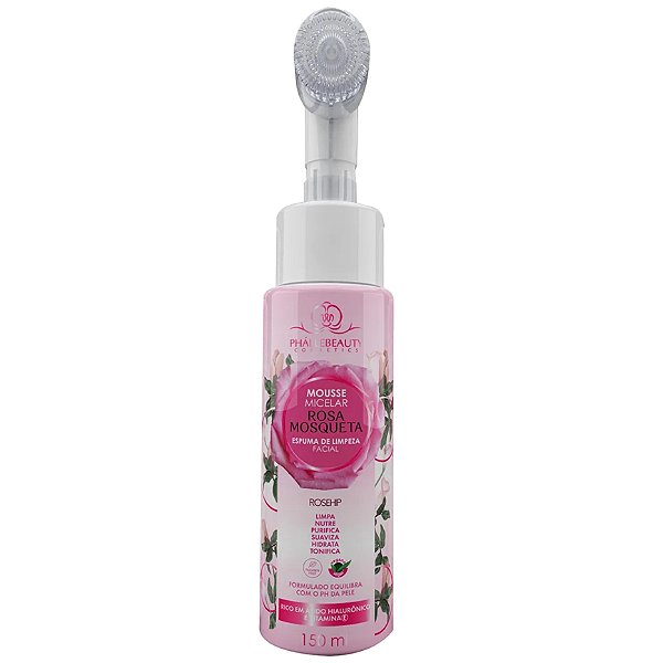 ESPUMA DE LIMPEZA FACIAL ROSA MOSQUETA - PHÁLLEBEAUTY
