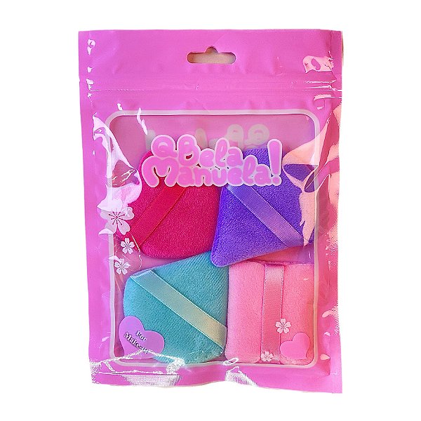 KIT DE ESPONJAS PARA MAQUIAGEM - Q BELA MANUELA!