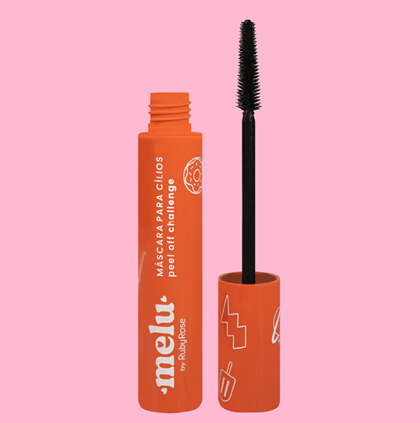 MÁSCARA PARA CÍLIOS PEEL OFF CHALLENGE MELU - RUBY ROSE