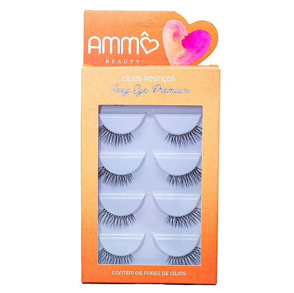 CILIOS POSTIÇOS Y1 AMMÔ BEAUTY - 5 PARES
