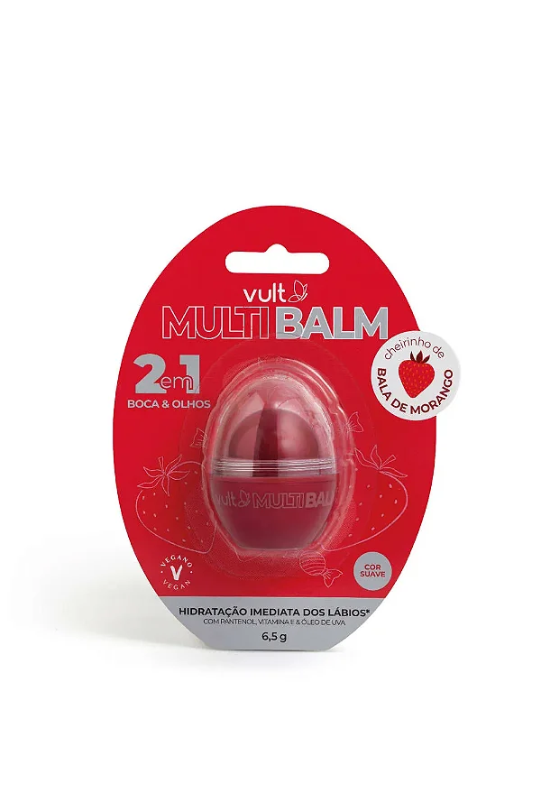 MULTI BALM 2 EM 1 MORANGO - VULT
