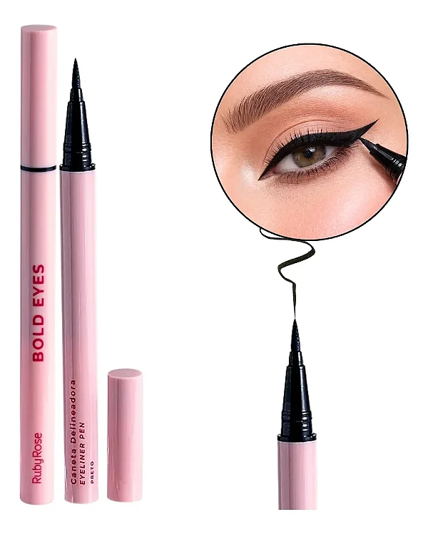CANETA DELINEADORA Bold Eyes Hbe2100 RUBY ROSE