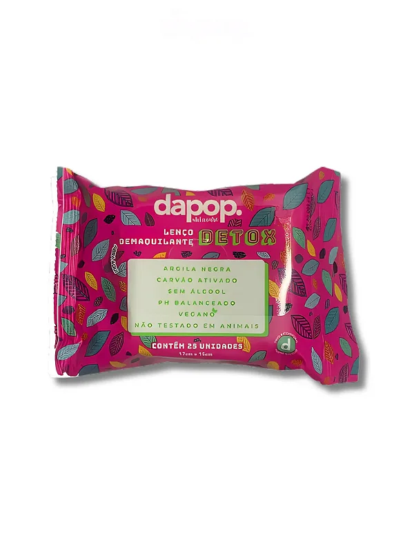 LENÇO DEMAQUILANTE DETOX - DAPOP