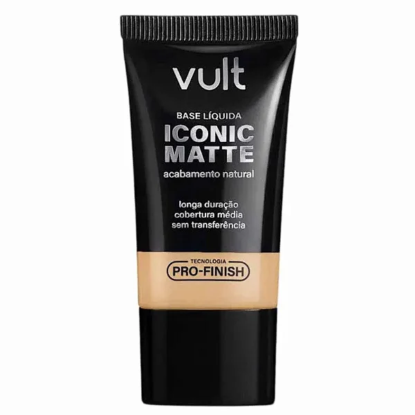 BASE LÍQUIDA ICONIC MATTE - ACABAMENTO NATURAL VULT