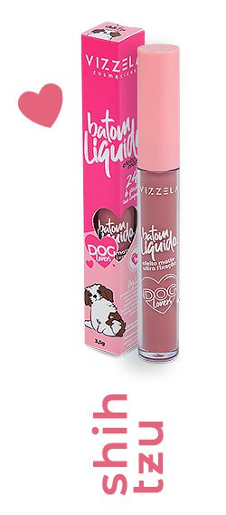BATOM LIQUIDO DOG LOVERS COR 02 SHIH TZU - VIZZELA