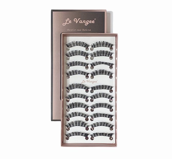 CÍLIOS POSTIÇOS J012 LE VANGEE (10 PARES)
