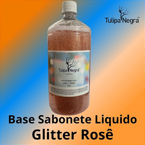Base para Sabonete Liq. com Glitter Rosê