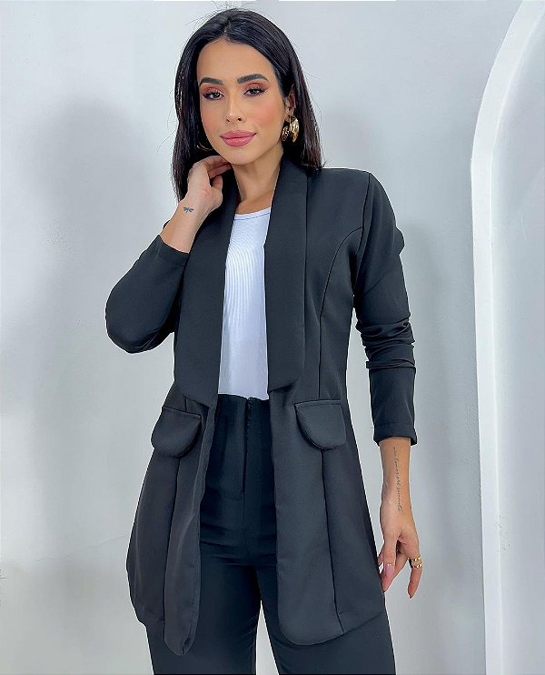 Blazer Max Feminino Alfaiataria