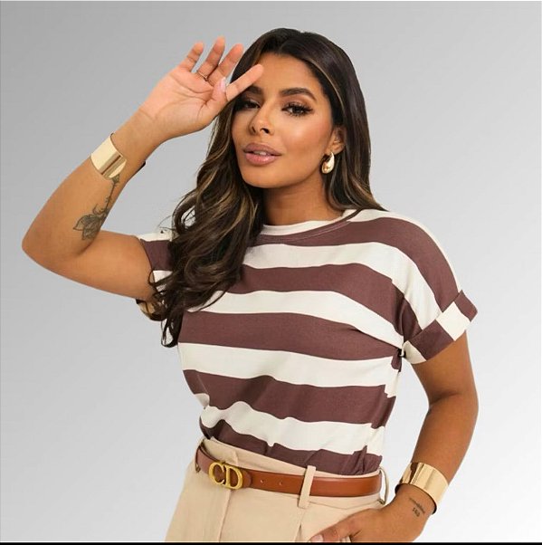 BLUSA VISCOLYCRA LISTRAS