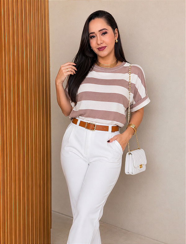 BLUSA VISCOLYCRA LISTRAS