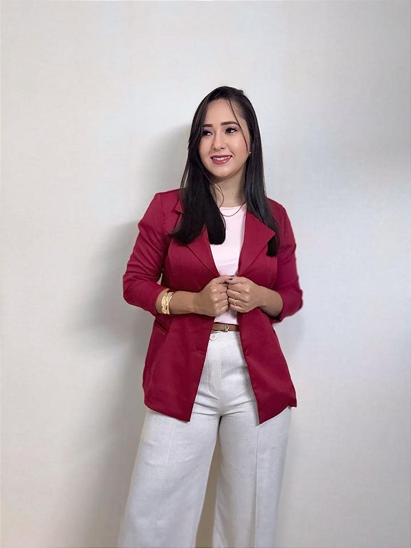 Blazer Alfaiataria Com Bolso