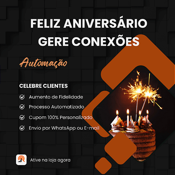 Aniversário Premiado para Clientes da Loja Integrada