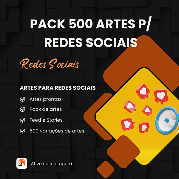 Pack 500 Artes p/ Redes Sociais DBMK
