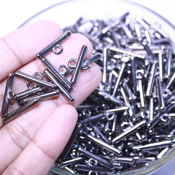 FECHO DE ABS EM T GRAFITE 19MM 10GR