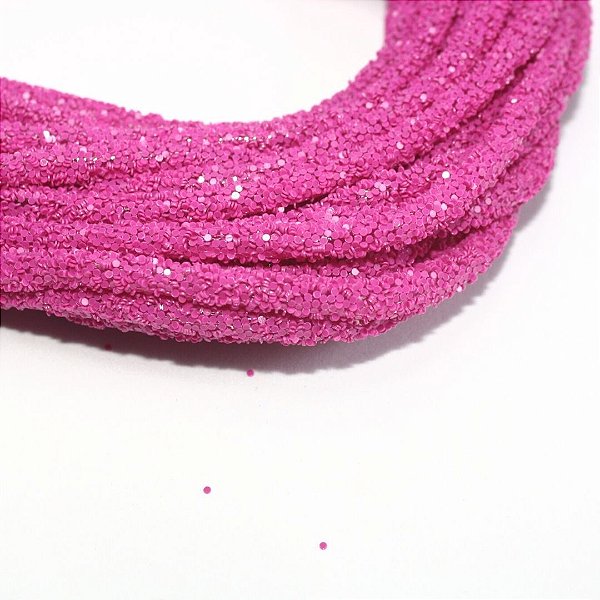 CANO DE PAETÊ PINK NEON 4.5MM 1 METRO
