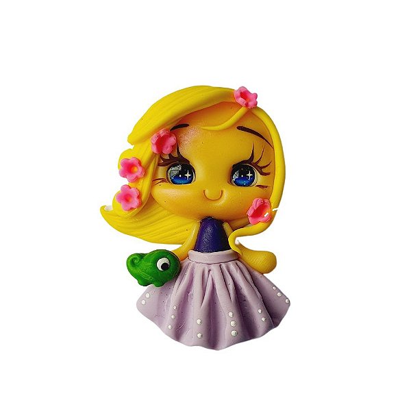 APLIQUE BISCUIT COLEÇÃO MIMOS PRINCESA RAPUNZEL (6,5CM) - 1 UNIDADE