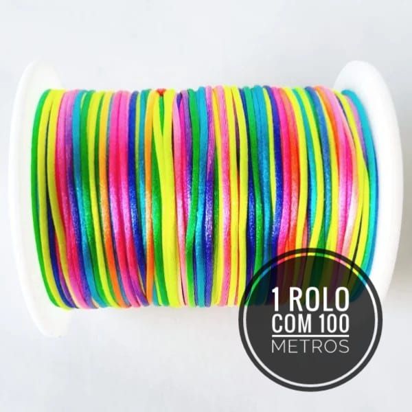FIO DE SEDA MULTICOLOR VERÃO (1MM) - 100 METROS