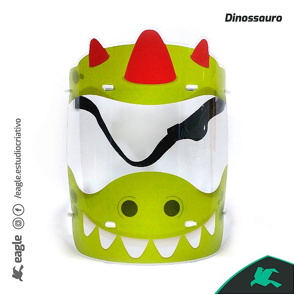 Face Shield Dinossauro