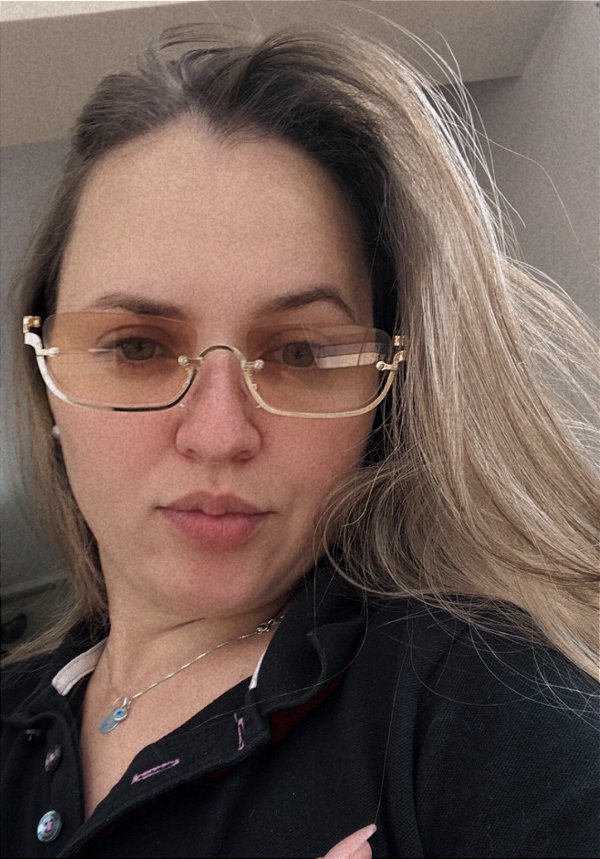 Óculos de sol Mavi Metal Dourado e lente Amarela