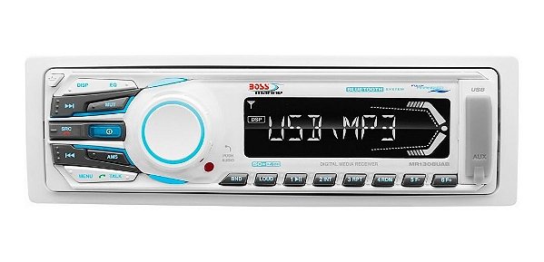 Som Marinizado Boss Marine Mr1308uab Mp3 Bluetooth Am Fm