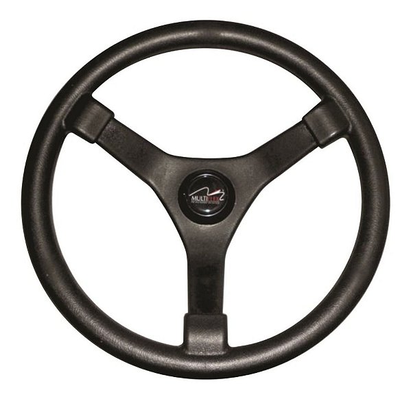 Volante Náutico Para Lancha Barco Universal Preto Ou Cinza