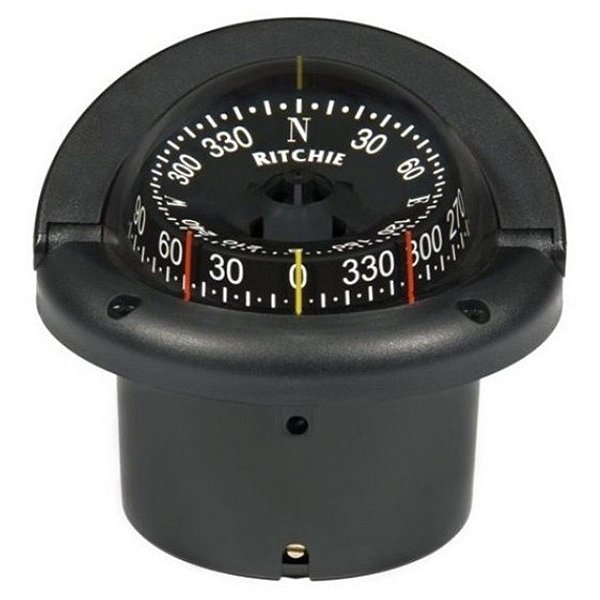 Bússola Ritchie Hf743 Náutica Marítima De Embutir 12v Lancha