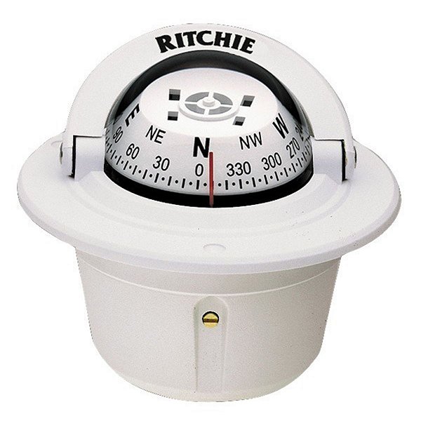 Bússola Ritchie F-50 Náutica Marítima De Embutir 12v Lancha
