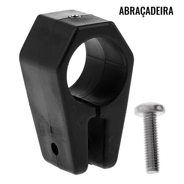 Abraçadeira Ponteira Base Capota Maritima Toldo Barco 7/8pol