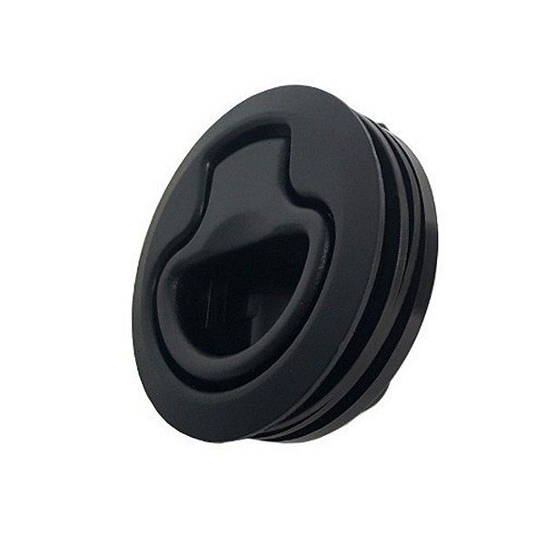 Puxador Redondo 6 Cm Sem Chave Em Nylon Para Tampa Porta